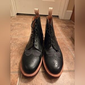 Dr. Martens Bently wingtip black boots 13